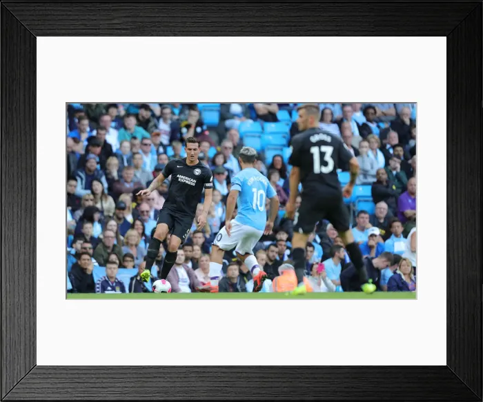 Framed Print : Manchester City vs. Brighton and Hove Albion: Premier League Showdown at Etihad Stadium (31AUG19)