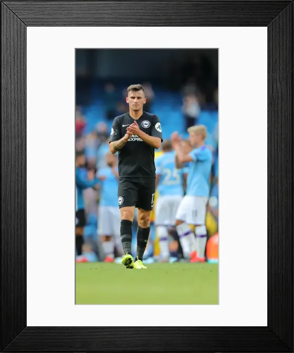 Framed Print : Manchester City vs. Brighton and Hove Albion: Premier League Showdown at Etihad Stadium (31AUG19)