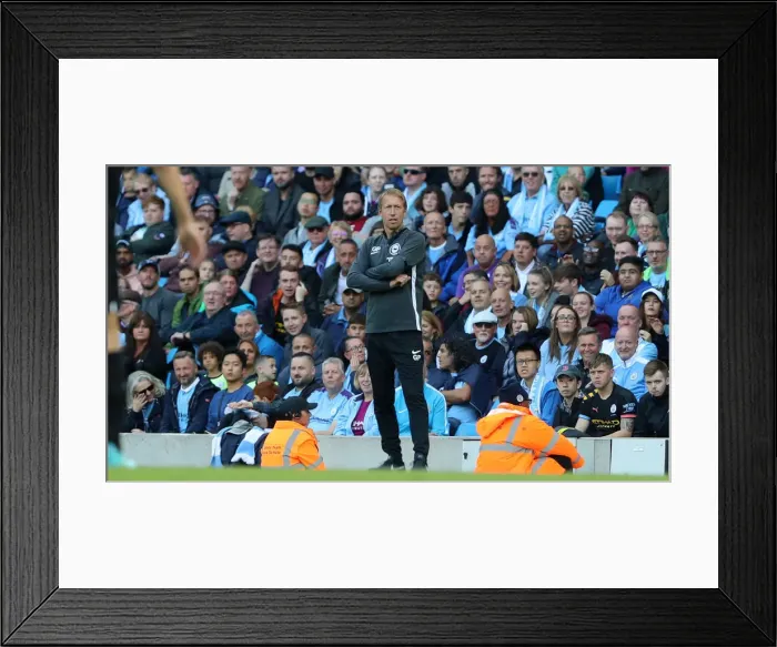 Framed Print : Manchester City vs. Brighton and Hove Albion: Premier League Showdown at Etihad Stadium (31AUG19) Framed Print : Manchester City vs. Brighton and Hove Albion: Premier League Showdown at Etihad Stadium (31AUG19)