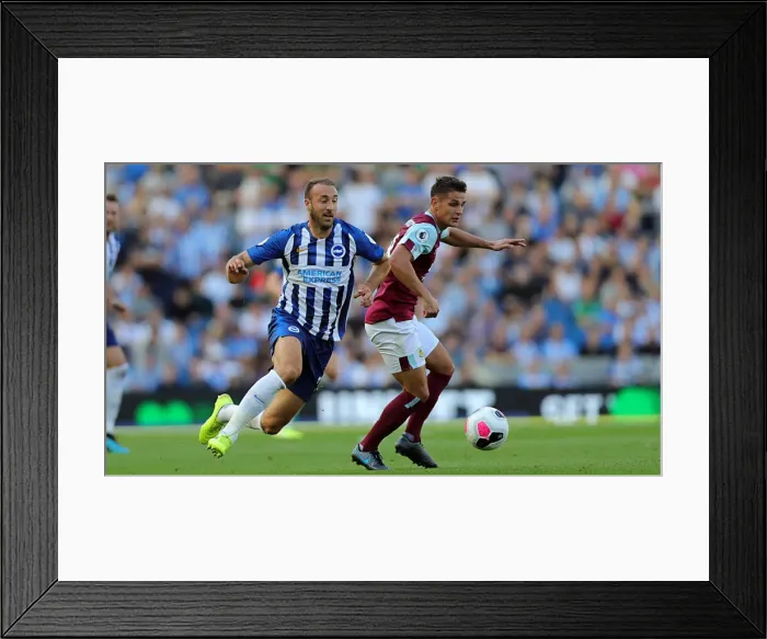 Framed Print : Brighton vs. Burnley: Premier League Clash at American Express Community Stadium (14SEP19)