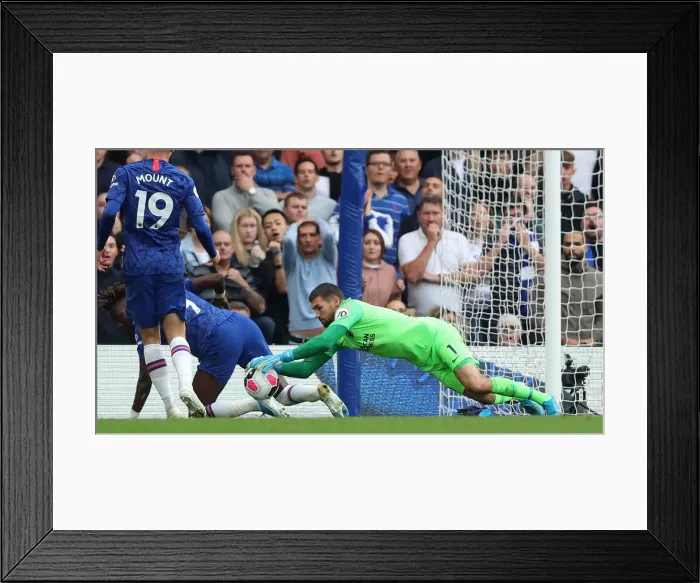 Framed Print : Premier League Showdown: Chelsea vs. Brighton and Hove Albion at Stamford Bridge (28SEP19)
