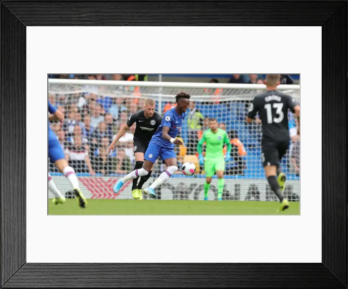Framed Print : Premier League Showdown: Chelsea vs. Brighton and Hove Albion at Stamford Bridge (28SEP19)