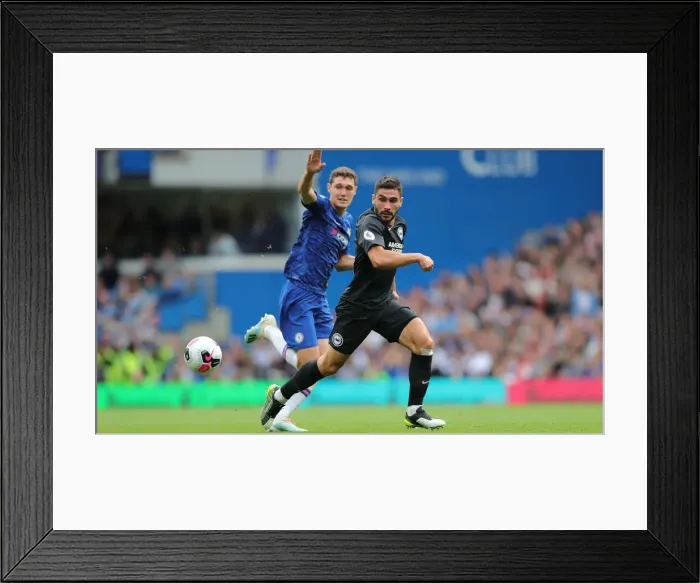Framed Print : Premier League Showdown: Chelsea vs. Brighton and Hove Albion at Stamford Bridge (28SEP19)