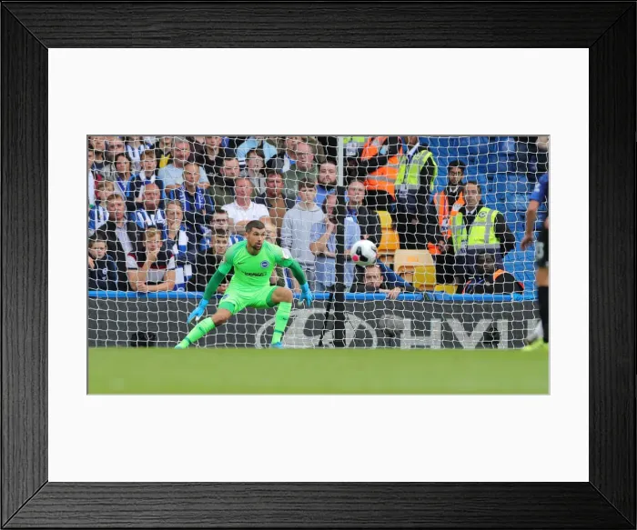 Framed Print : Premier League Showdown: Chelsea vs. Brighton and Hove Albion at Stamford Bridge (28SEP19)