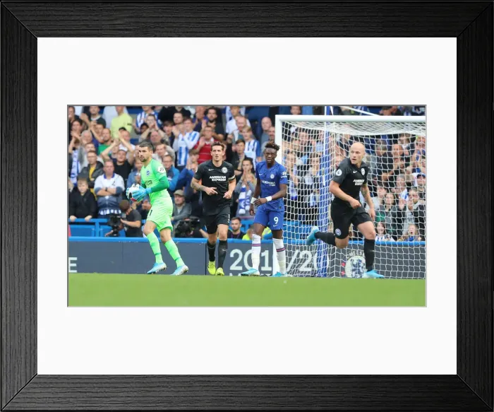 Framed Print : Premier League Showdown: Chelsea vs. Brighton and Hove Albion at Stamford Bridge (28SEP19)