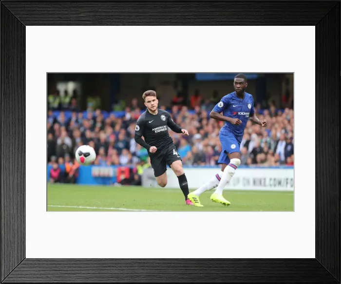 Framed Print : Premier League Showdown: Chelsea vs. Brighton and Hove Albion at Stamford Bridge (28SEP19)