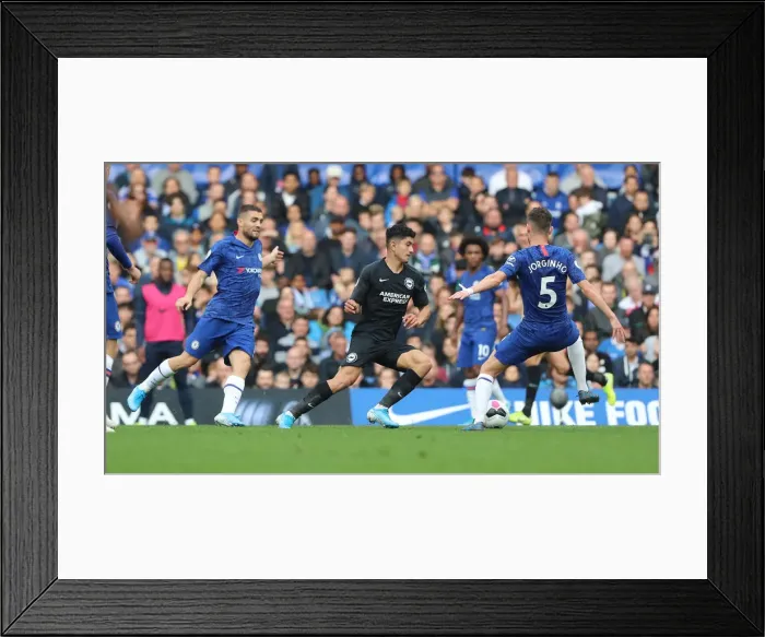 Framed Print : Premier League Showdown: Chelsea vs. Brighton and Hove Albion at Stamford Bridge (28SEP19)