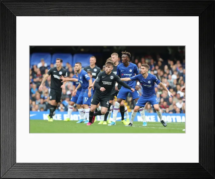 Framed Print : Premier League Showdown: Chelsea vs. Brighton and Hove Albion at Stamford Bridge (28SEP19)