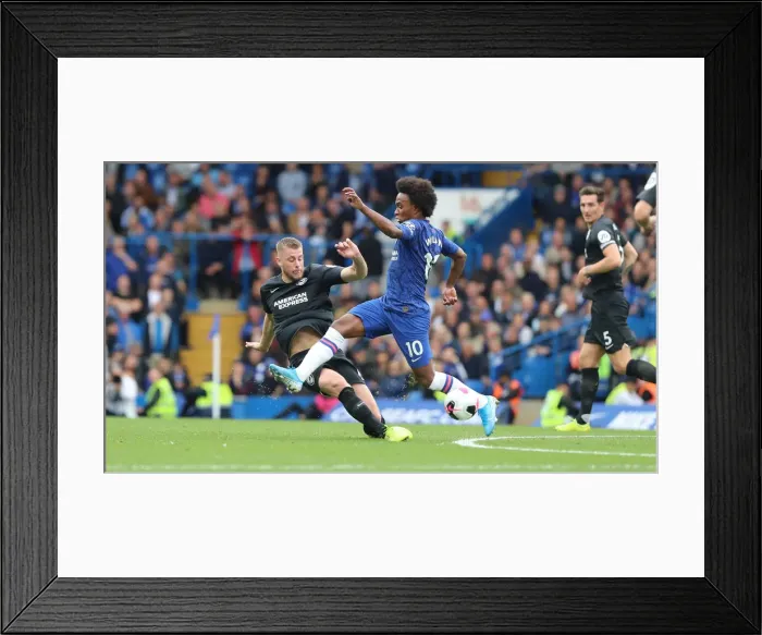 Framed Print : Premier League Showdown: Chelsea vs. Brighton and Hove Albion at Stamford Bridge (28SEP19)