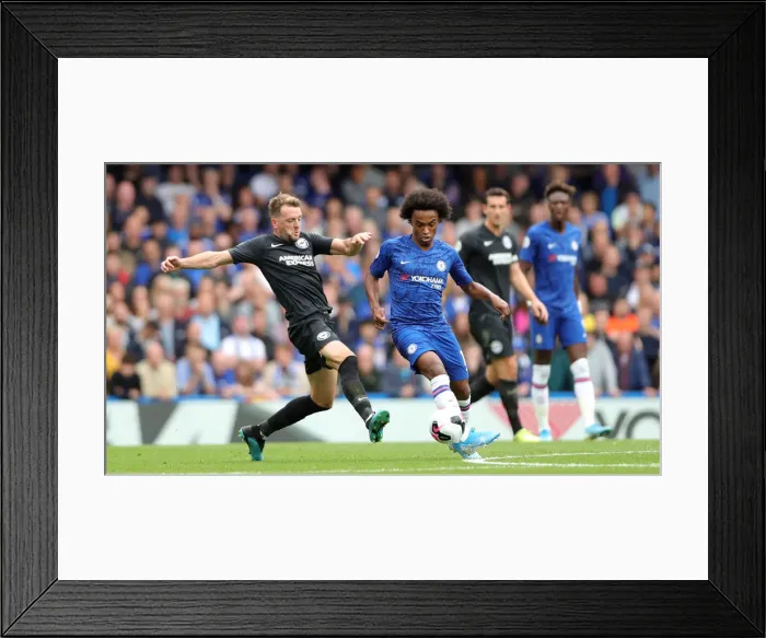 Framed Print : Premier League Showdown: Chelsea vs. Brighton and Hove Albion at Stamford Bridge (28SEP19)