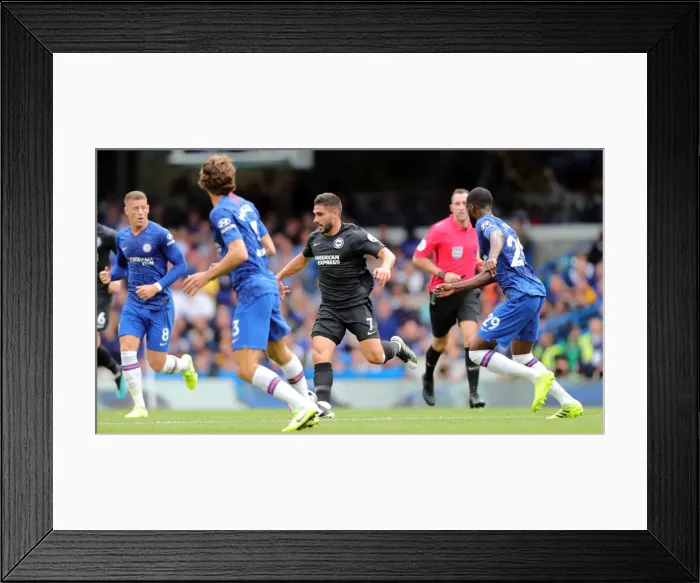Framed Print : Premier League Showdown: Chelsea vs. Brighton and Hove Albion at Stamford Bridge (28SEP19)