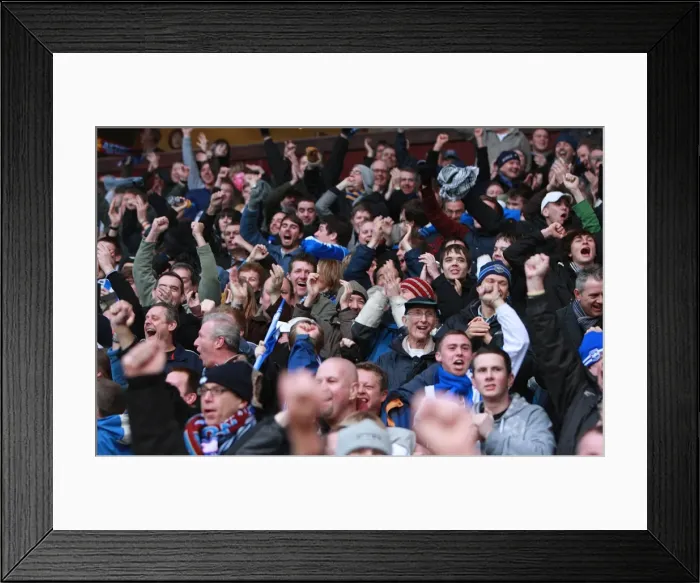 Framed Print : Brighton & Hove Albion's Epic FA Cup Battle at Villa Park (January 2010)