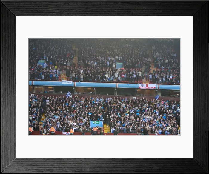 Framed Print : Brighton & Hove Albion at Villa Park: FA Cup 4th Round, January 2010