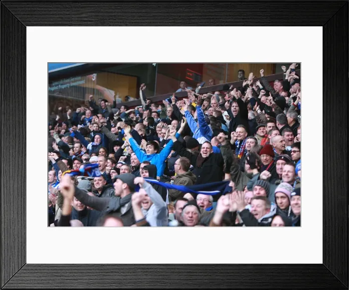 Framed Print : Brighton & Hove Albion's Epic FA Cup Battle at Villa Park (January 2010)