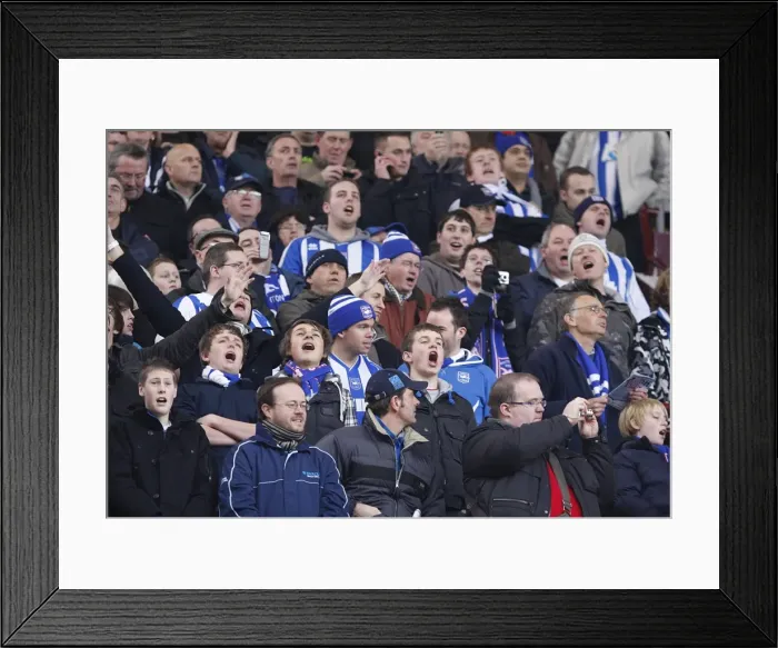 Framed Print : Brighton & Hove Albion's Epic FA Cup Battle at Villa Park, January 2010