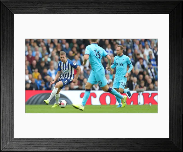 Framed Print : Brighton and Hove Albion vs. Tottenham Hotspur: Premier League Showdown at American Express Community Stadium (5th October 2019)