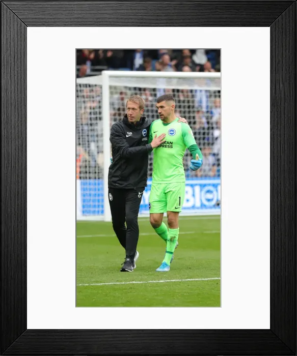 Framed Print : Brighton and Hove Albion vs. Tottenham Hotspur: Premier League Showdown at American Express Community Stadium (5th October 2019)