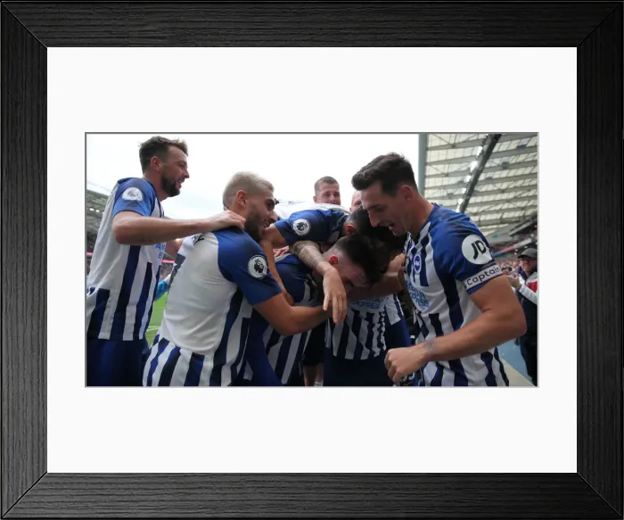 Framed Print : Brighton and Hove Albion vs. Tottenham Hotspur: Premier League Showdown at American Express Community Stadium (5th October 2019)