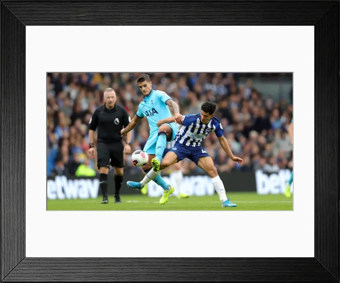 Framed Print : Brighton and Hove Albion vs. Tottenham Hotspur: Premier League Showdown at American Express Community Stadium (5th October 2019)