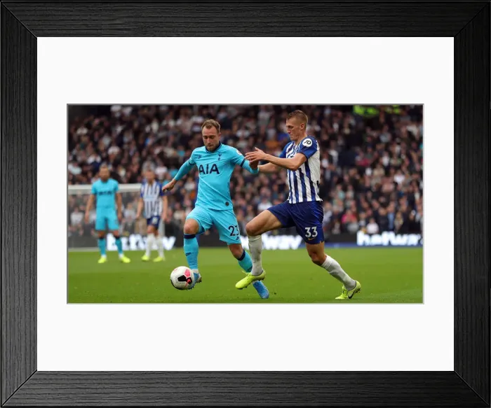 Framed Print : Brighton and Hove Albion vs. Tottenham Hotspur: Premier League Showdown at American Express Community Stadium (5th October 2019)