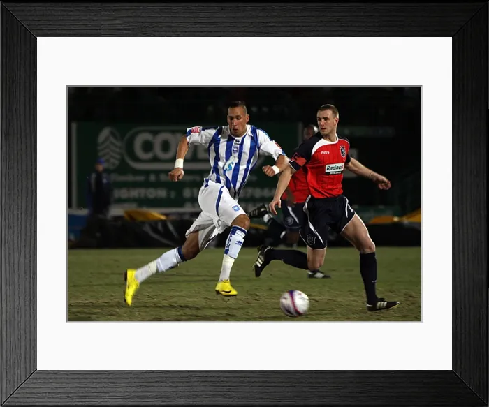 Framed Print : Brighton & Hove Albion vs. Huddersfield Town: 2009-10 Home Match Framed Print : Brighton & Hove Albion vs. Huddersfield Town: 2009-10 Home Match