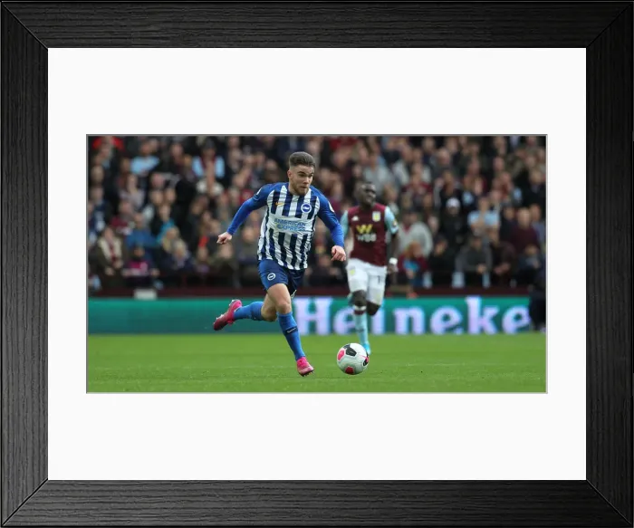 Framed Print : Intense Premier League Showdown: Aston Villa vs. Brighton and Hove Albion at Villa Park (19OCT19)