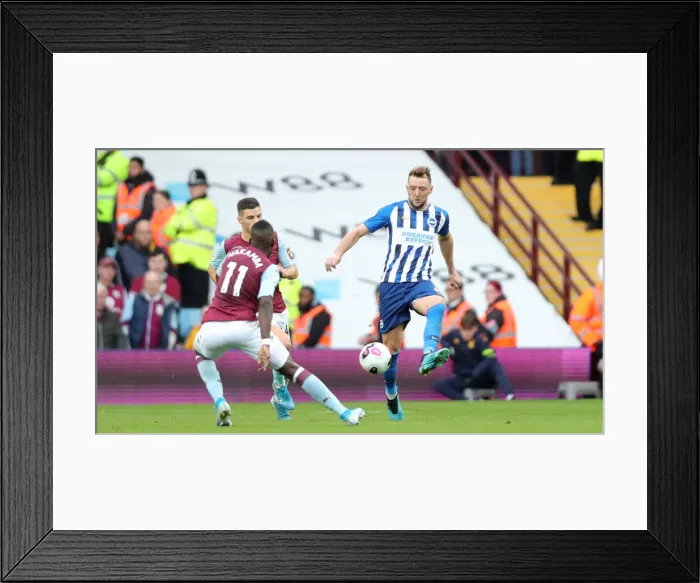 Framed Print : Intense Premier League Showdown: Aston Villa vs. Brighton and Hove Albion at Villa Park (19OCT19)