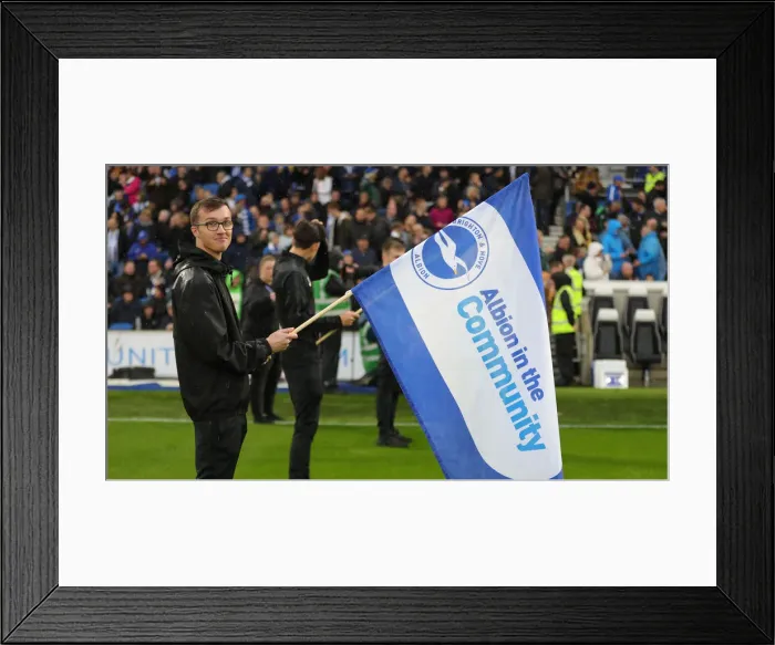 Framed Print : Brighton and Hove Albion vs. Everton: October 2019 Premier League Showdown at American Express Community Stadium