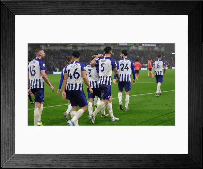 Framed Print : Brighton and Hove Albion vs. Everton: A Premier League Showdown at American Express Community Stadium (26OCT19)