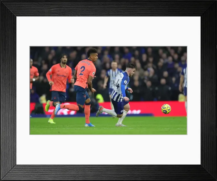 Framed Print : Intense Premier League Showdown: Brighton & Hove Albion vs. Everton (26OCT19)