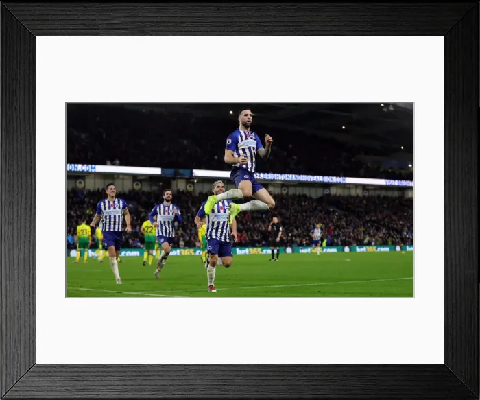 Framed Print : Brighton and Hove Albion vs. Norwich City: Premier League Showdown at American Express Community Stadium (November 2019)