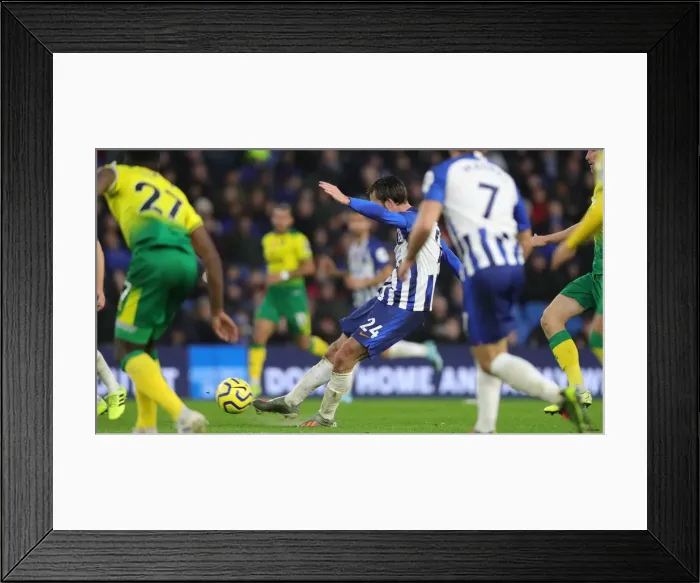 Framed Print : Brighton vs. Norwich: Premier League Showdown at American Express Community Stadium - November 2019 Framed Print : Brighton vs. Norwich: Premier League Showdown at American Express Community Stadium - November 2019
