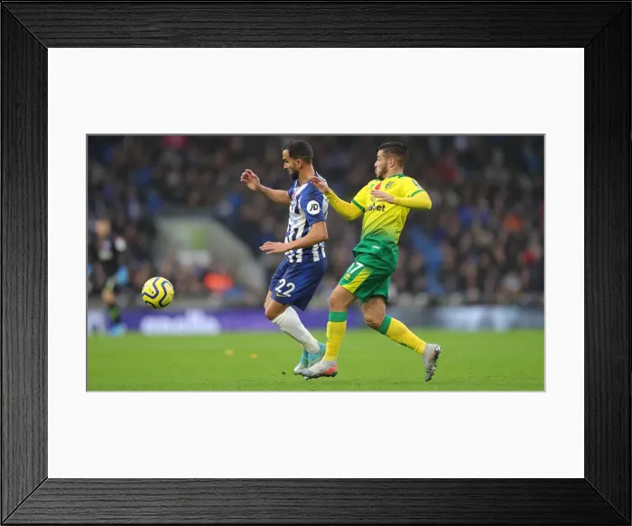 Framed Print : Brighton and Hove Albion vs. Norwich City: Premier League Showdown at American Express Community Stadium (November 2, 2019) Framed Print : Brighton and Hove Albion vs. Norwich City: Premier League Showdown at American Express Community Stadium (November 2, 2019)