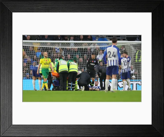 Framed Print : Brighton and Hove Albion vs. Norwich City: Premier League Showdown at American Express Community Stadium (November 2, 2019)