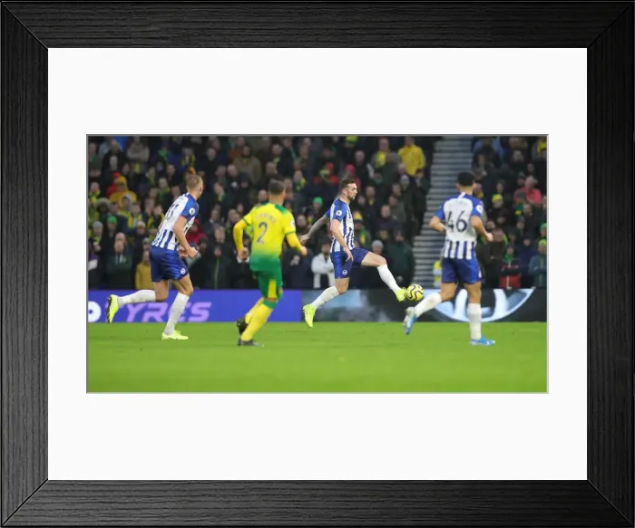 Framed Print : Brighton and Hove Albion vs. Norwich City: Premier League Showdown at American Express Community Stadium (November 2, 2019)