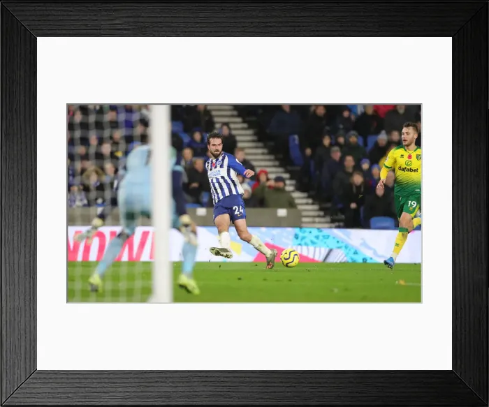 Framed Print : Brighton and Hove Albion vs. Norwich City: Premier League Showdown at American Express Community Stadium - November 2, 2019 Framed Print : Brighton and Hove Albion vs. Norwich City: Premier League Showdown at American Express Community Stadium - November 2, 2019