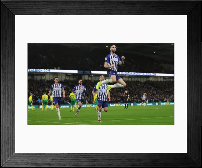 Framed Print : Brighton and Hove Albion vs. Norwich City: Premier League Showdown at American Express Community Stadium (November 2, 2019) Framed Print : Brighton and Hove Albion vs. Norwich City: Premier League Showdown at American Express Community Stadium (November 2, 2019)