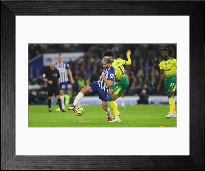 Framed Print : Brighton and Hove Albion vs Norwich City: Premier League Showdown at American Express Community Stadium (November 2, 2019) Framed Print : Brighton and Hove Albion vs Norwich City: Premier League Showdown at American Express Community Stadium (November 2, 2019)