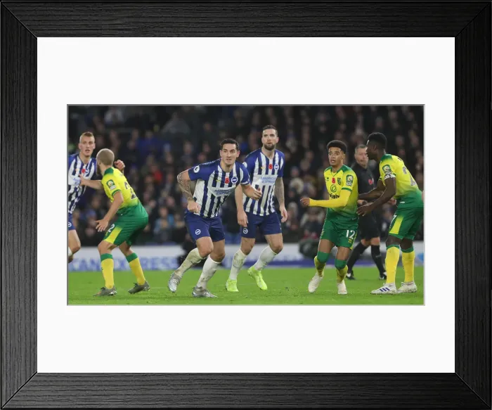 Framed Print : Brighton and Hove Albion vs. Norwich City: Premier League Showdown at American Express Community Stadium (November 2, 2019) Framed Print : Brighton and Hove Albion vs. Norwich City: Premier League Showdown at American Express Community Stadium (November 2, 2019)