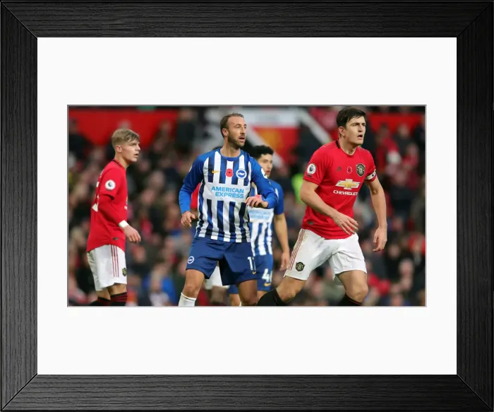 Framed Print : Premier League Showdown: Manchester United vs. Brighton and Hove Albion (10NOV19) Framed Print : Premier League Showdown: Manchester United vs. Brighton and Hove Albion (10NOV19)
