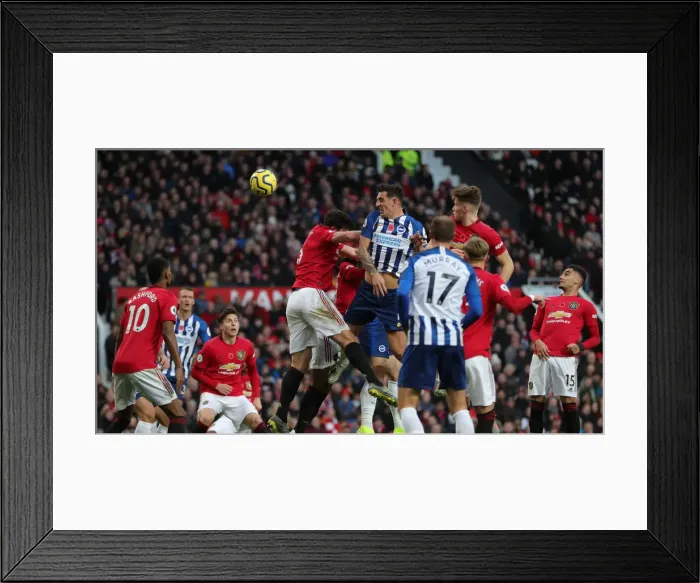Framed Print : Premier League Showdown: Manchester United vs. Brighton and Hove Albion (10NOV19) Framed Print : Premier League Showdown: Manchester United vs. Brighton and Hove Albion (10NOV19)