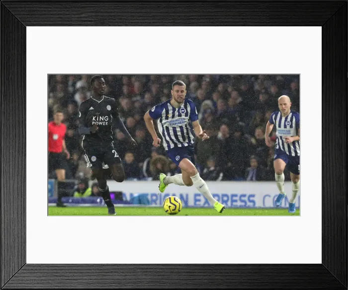 Framed Print : Brighton and Hove Albion vs. Leicester City: Premier League Showdown at American Express Community Stadium (November 23, 2019) Framed Print : Brighton and Hove Albion vs. Leicester City: Premier League Showdown at American Express Community Stadium (November 23, 2019)