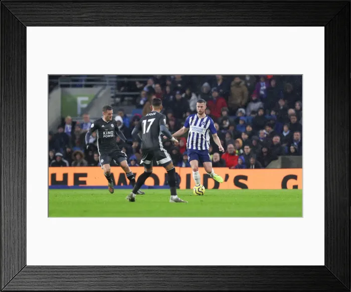 Framed Print : Brighton & Hove Albion vs. Leicester City: Premier League Showdown at American Express Community Stadium (November 23, 2019) Framed Print : Brighton & Hove Albion vs. Leicester City: Premier League Showdown at American Express Community Stadium (November 23, 2019)