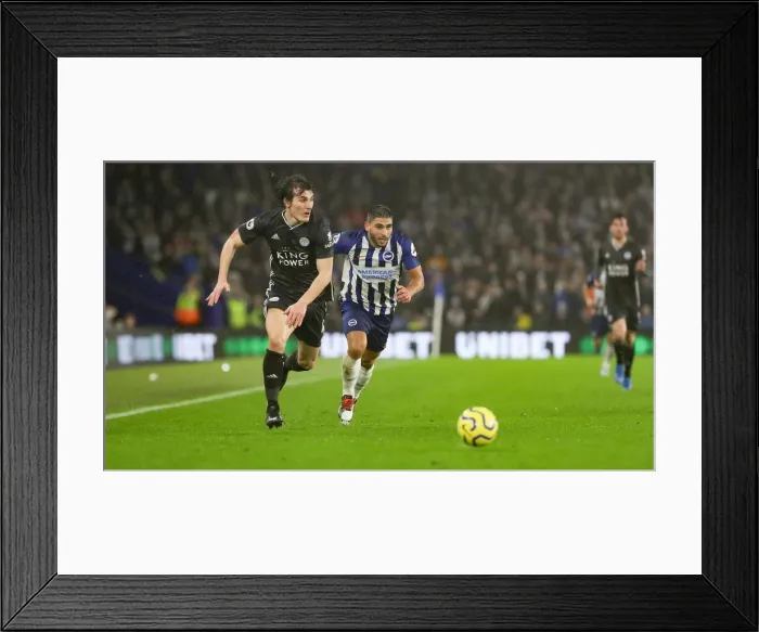 Framed Print : Brighton and Hove Albion vs Leicester City: Premier League Showdown at American Express Community Stadium (November 2019) Framed Print : Brighton and Hove Albion vs Leicester City: Premier League Showdown at American Express Community Stadium (November 2019)