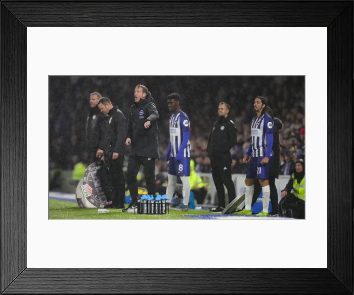 Framed Print : Brighton and Hove Albion vs. Leicester City: Premier League Showdown at American Express Community Stadium (Nov 2019) Framed Print : Brighton and Hove Albion vs. Leicester City: Premier League Showdown at American Express Community Stadium (Nov 2019)