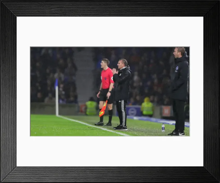 Framed Print : Brighton & Hove Albion vs. Leicester City: Premier League Battle at American Express Community Stadium (Nov. 23, 2019) Framed Print : Brighton & Hove Albion vs. Leicester City: Premier League Battle at American Express Community Stadium (Nov. 23, 2019)