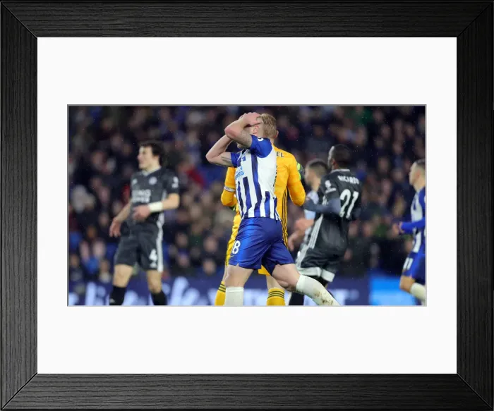 Framed Print : Brighton and Hove Albion vs. Leicester City: Premier League Showdown at American Express Community Stadium (November 23, 2019) Framed Print : Brighton and Hove Albion vs. Leicester City: Premier League Showdown at American Express Community Stadium (November 23, 2019)