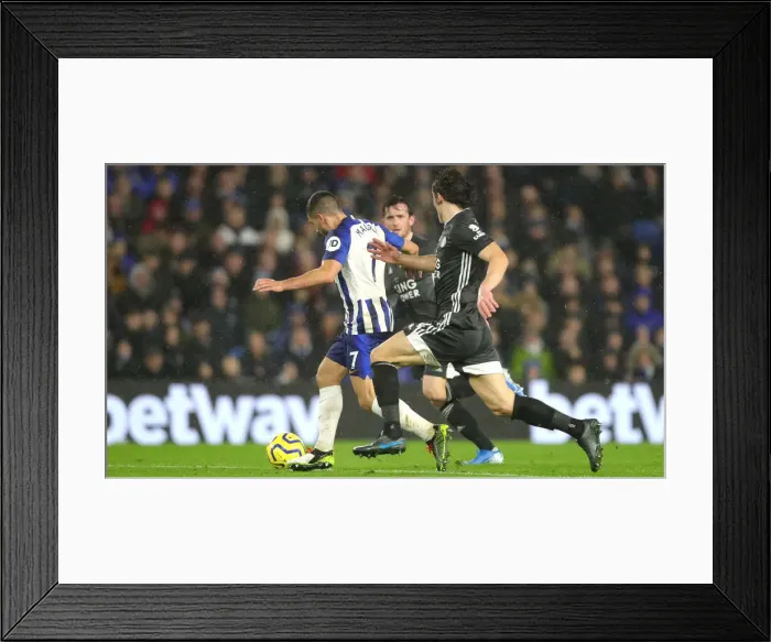 Framed Print : Brighton and Hove Albion vs Leicester City: Premier League Showdown at American Express Community Stadium (23NOV19) Framed Print : Brighton and Hove Albion vs Leicester City: Premier League Showdown at American Express Community Stadium (23NOV19)