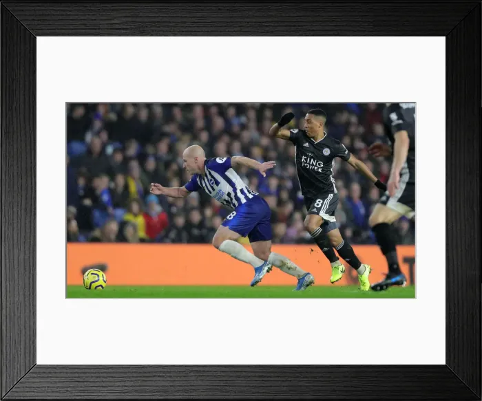 Framed Print : Brighton and Hove Albion vs. Leicester City: Premier League Showdown at American Express Community Stadium (November 23, 2019) Framed Print : Brighton and Hove Albion vs. Leicester City: Premier League Showdown at American Express Community Stadium (November 23, 2019)