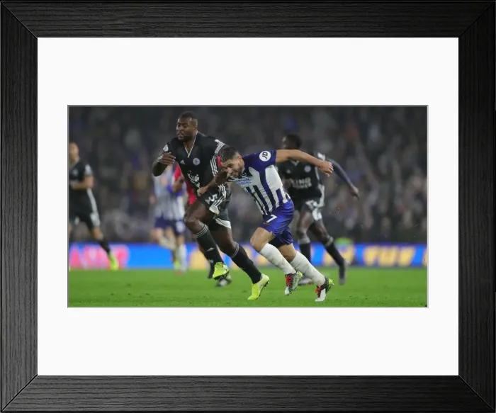 Framed Print : Brighton and Hove Albion vs. Leicester City: Premier League Showdown at American Express Community Stadium (Nov 2019) Framed Print : Brighton and Hove Albion vs. Leicester City: Premier League Showdown at American Express Community Stadium (Nov 2019)